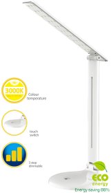 Stalinis šviestuvas SPECTOR LIGHT 17551S, LED, 9 W, 3000 K, 100-240 V, 500 lm, dimeriuojamas, 3 režimai, sensorinis valdymas, baltos sp., 150x150x600mm