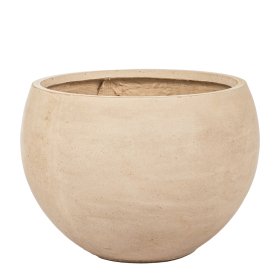 Keraminis lauko vazonas Donica Narcos III, smėlinės sp., 55 x 55 x 39 cm.