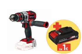 Akumuliatorinis smūginis gręžtuvas EINHELL TP-CD 18/80 Li-i BL - Solo, 18 V, bešepetėlis variklis, maks. sukimo momentas 80 Nm, be akumuliatorių ir kroviklio
