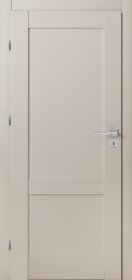 Laminuotos vidaus durys su užlaida VOSTER Rumba, kairinės, spl. Cashmere, 2030x844x40 mm