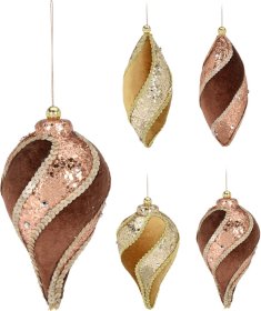 Eglutės žaisliukas Kriauklė, rudų spalvų, 16 cm