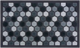 Kilimėlis LAKO Hexagon, 45 x 75 x 0,9 cm, 100% poliamidas, pilkas, S11530-107, Indija