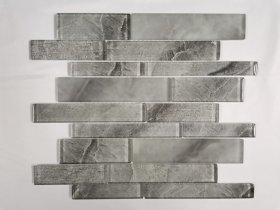Mozaika MONA MOSAICS Td-31-58, 298 x 300 x 8 mm, 11 vnt./dėž., stiklo, spl. pilka