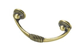 Baldų rankenėlė antik HETTICH, dengta žalvariu HS64mm, 9157278