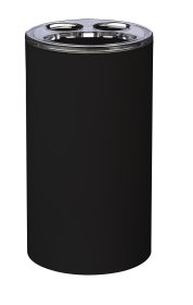 Dantų šepetėlių indas RIDDER Touch, pastatomas, juodos spalvos, ABS / PS