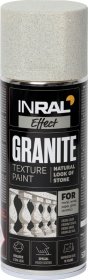 Aerozoliniai dekoratyviniai dažai INRAL Roof Granite, 400 ml., kreminė, matinė