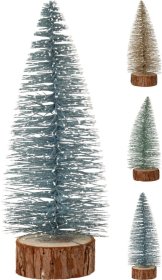 Kalėdinė dekoracija Blizganti Eglutė, 3 skirtingi dizainai, 25 cm