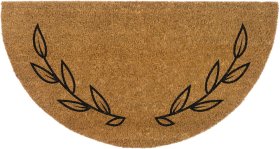Kilimėlis LAKO Kranz, 40 x 75 x 1,5 cm, pusapvalis, 100% kokos plaušas, K1427-057, Vokietija