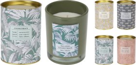 Kvapni žvakė, stikliniame indelyje, 4 skirtingi kvapai