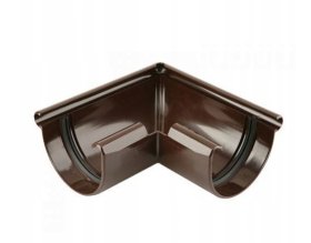 Latako kampas MARLEY, išorinis, 90° 75 mm, rudos spalvos, 805382