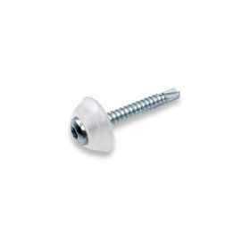 Polikarbonato plokščių tvirtinimo sraigtai MK PC DIAMONDS, 5 x 40 mm, cinkuoti, skaidros sp., su grąžteliu, 50 vnt.