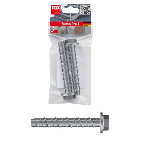 Inkarinis varžtas TOX, šešiakampe galvute, 8 x 75 mm, į betoną, 2 vnt.