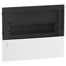 Automatinių išjungiklių skydelis įleidžiamas SCHNEIDER, Mini Pragma, 12 modulių, baltas su skaidriomis durelėmis, su kontaktinėmis kaladėlėmis nuliui ir įž., IP40, MIP22112S