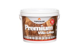 Medienos fasado dažai TOPCOLOR Premium Villa Latex, 3 l, antracito sp.
