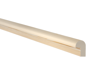  Durų stiklajuostė,  Pušinė, 18 x 25 x 2750 mm