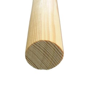 Tašelis obliuotas, matmenys 28 x 28 x 2400 mm, apvalios formos, pušis, A klasė