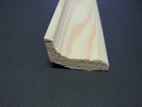  Grindjuostė,  matmenys 22 x 40 x 2700 mm, baltos spalvos, pušis, A klasė