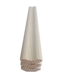  Vidinis  kampas,  matmenys 18 x 18 x 3000 mm, pušis, masyvas, A klasė