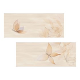 Plytelių keraminis dekoras ZALAKERAMIA Azali Farfalle F-53040, 20 x 50 cm, kompl. 2 vnt., 5 vnt./dėž., kilmės šalis Vengrija