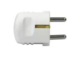 Kištukas su įžeminimu INSTABALT N/L 11332/18386, baltos spalvos