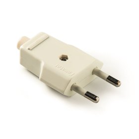 Kištukas FAMATEL, be įž., plokščias, baltos sp.