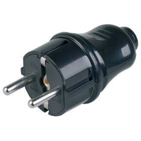 Kištukas su įžeminimu 10052, juodos sp.