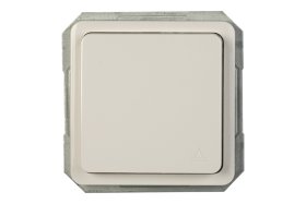 Kištukinis lizdas VILMA Sp 300, 1 vietos, įleidžiamas, su įž., IP44, baltos spalvos, RP16-003-02