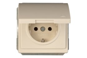 Kištukinis lizdas VILMA, Rp16-003-02 St 150, Smėlio Sp. Ip44 Su Įž., B/R