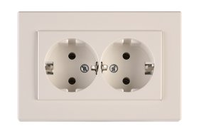 Kištukinis lizdas VILMA RP16-021 XP500, baltos sp. su iž.