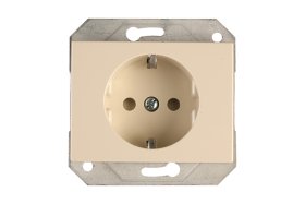 Kištukinis lizdas VILMA RP16-002-02 XP500, smėlio spalvos, b/r su įž.