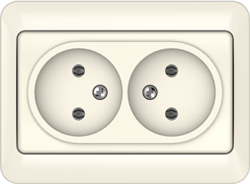 Kištukinis lizdas VILMA RP16-020 SL 250, smėlio spalvos