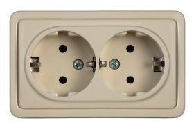 Kištukinis lizdas VILMA Sl+250, paviršinis, su iž., smėlio sp., RP16-021