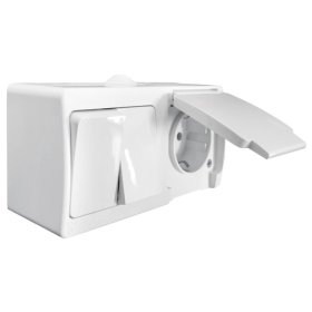 Lauko bloko lizdas GUNSAN, baltos sp., Ip54