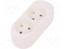 Kištukinis lizdas ilgikliui JONEX Gn-260, baltos sp.