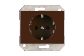 Kištukinis lizdas VILMA RP16-002-22 XP500, b/r su įž. ir apsauga, rudas