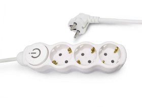 Ilgiklis ORRO 53123, Lizdų skaičius: 3; Laido ilgis: 3m; Laido tipas: 3x1.5mm2; Įtampa: 230V; Srovė: 16A; Įžeminimas: Taip; Jungiklis: Taip