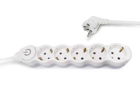 Ilgiklis ORRO 53129, Lizdų skaičius: 5; Laido ilgis: 3m; Laido tipas: 3x1.5mm2; Įtampa: 230V; Srovė: 16A; Įžeminimas: Taip; Jungiklis: Taip