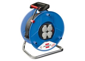 Ilgiklis ritė BRENNENSTUHL Garant, 4 lizd., 25m, su įž., 3x1,5, plastikas, su dangteliais, 1218050