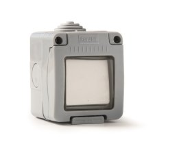 Jungiklis FAMATEL 19032, 10A/250V, hermetinis, IP55, baltos sp.