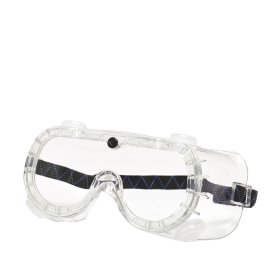 Apsauginiai akiniai SAIGA VAA304, skaidrūs, su regul. tampria gumele, nerasojantys, nesibraižantys, turi 4 netiesioginės ventiliacijos angas, su vožtuvais