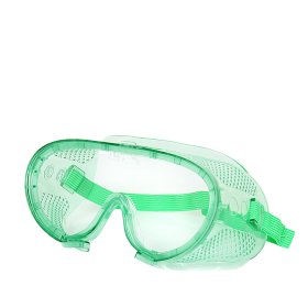 Apsauginiai akiniai SAIGA Monolux Optical, skaidrūs, acetatiniai, su reguliuojama gumele ir skylutėmis, nesibraižantys