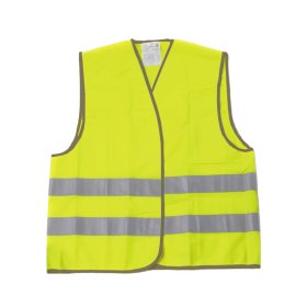 Liemenė signalinė su šviesą atspindinčia juosta DIA001210, geltona, audinio tankis 125g/m2