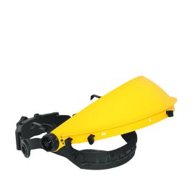 Apsauginio skydelio ir ausinių laikiklis VSA740, reguliuojamas galvos dydžio nustatymas, 3 padėčių skydelio fiksacija