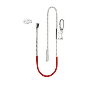 Kobinys PROTEKT TLAAF10020, darbo padėčiai nustatyti, su jungtim, lyno ilgis 2m, skersmuo 12mm, karabinų atsidarymo anga 18mm