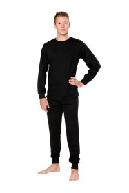 Vyriškos šiltos kelnės HERVIN, juoda spalva, 220g, XXL dydis, 7860017