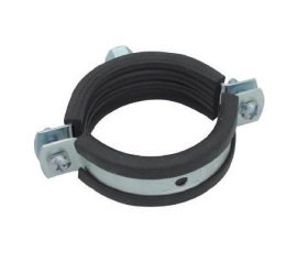 Metalinis vamzdžio laikiklis AQUER, 1'' (32-37 mm) be varžto su guma OGG1 M8