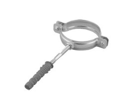 Metalinis vamzdžio laikiklis AQUER, 2'' (58-62 mm) M8/80 Su varžtu OM2