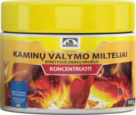 Koncentruoti kaminų valymo milteliai HANSA, 500 g.
