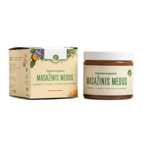 Medus pirčiai MĖTA, 250 g, su greipfrutų, levandų, rozmarinų eteriniais aliejais