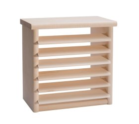 Pirties šviestuvo gaubtas MEDYNAS, 250 x 150 x 255 mm, kvadratinis, liepa